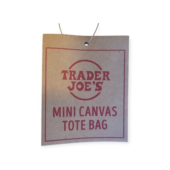 Trader Joes Mini Canvas Tote Bags Set of 4 Multicolor Limited Edition NWT - Picture 6 of 8